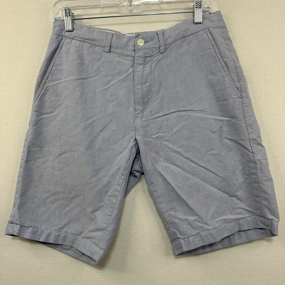 Polo Ralph Lauren Men's Preston Flat Front 100%‎ Cotton Blue Chino Shorts 31